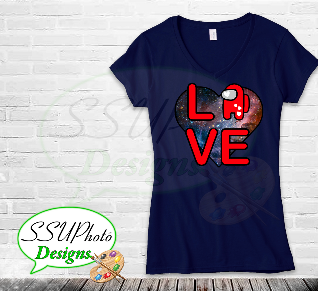 Love is Among us Shirt Design Digital Design
