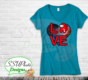 Love is Among us Shirt Design Digital Design