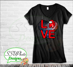 Love is Among Us Ladies V-neck T-Shirts