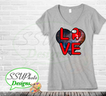 Love is Among us Shirt Design Digital Design