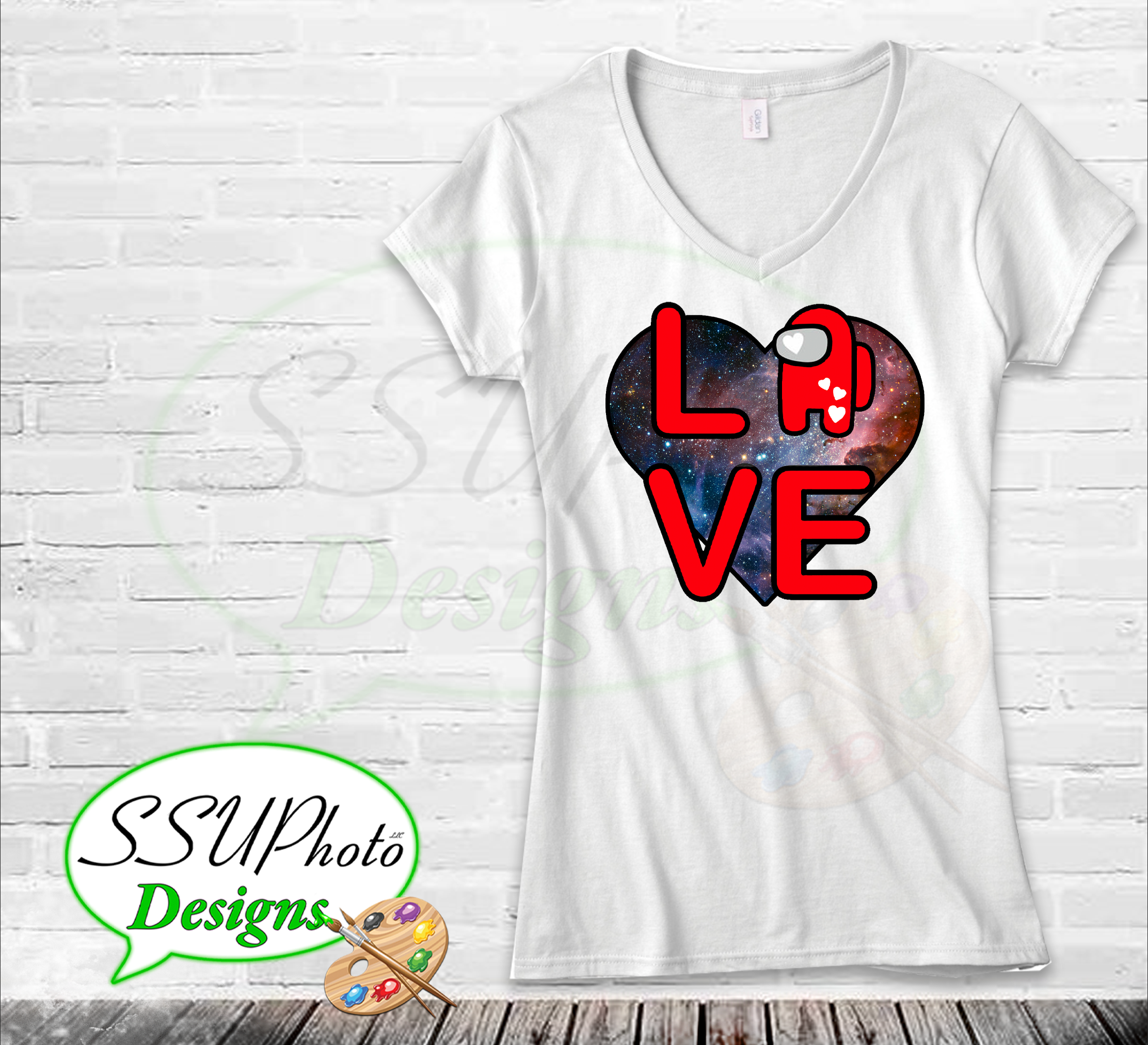 Love is Among us Shirt Design Digital Design