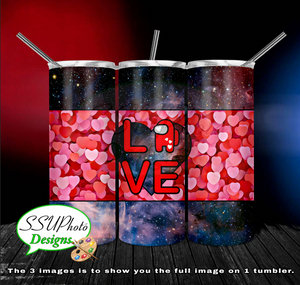 Love Is Among Us  20 oz and 30oz OZ Skinny TumblerD Digital Design