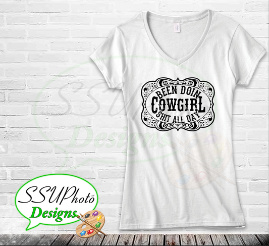 cowgirl Shit Shirt Design Digital Design