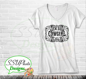 Cowgirl Shit V-neck T-Shirts