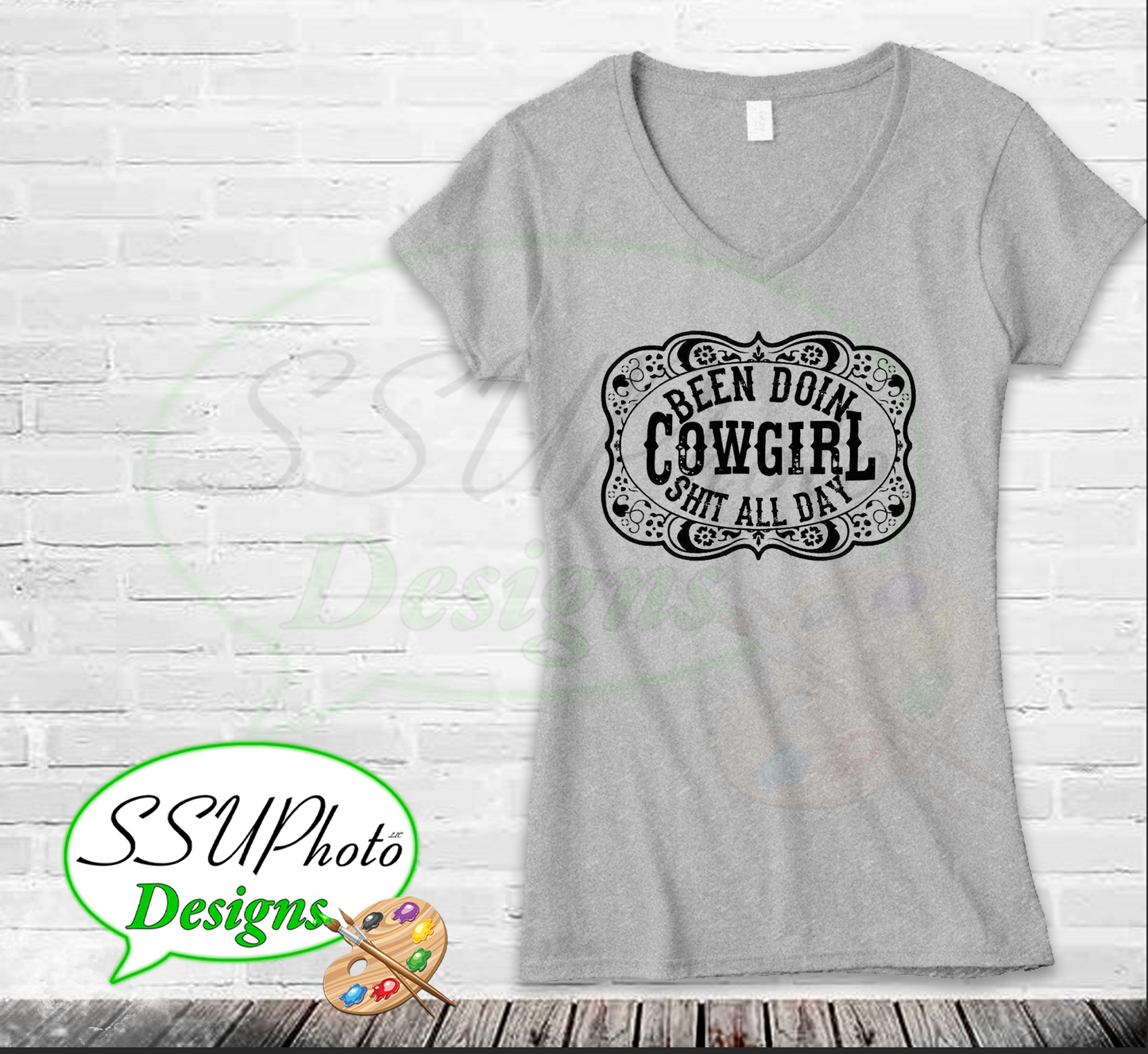 Cowgirl Shit V-neck T-Shirts