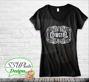 Cowgirl Shit V-neck T-Shirts