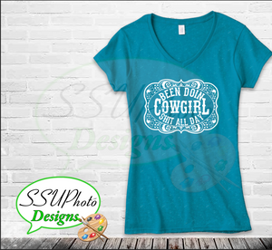 Cowgirl Shit V-neck T-Shirts