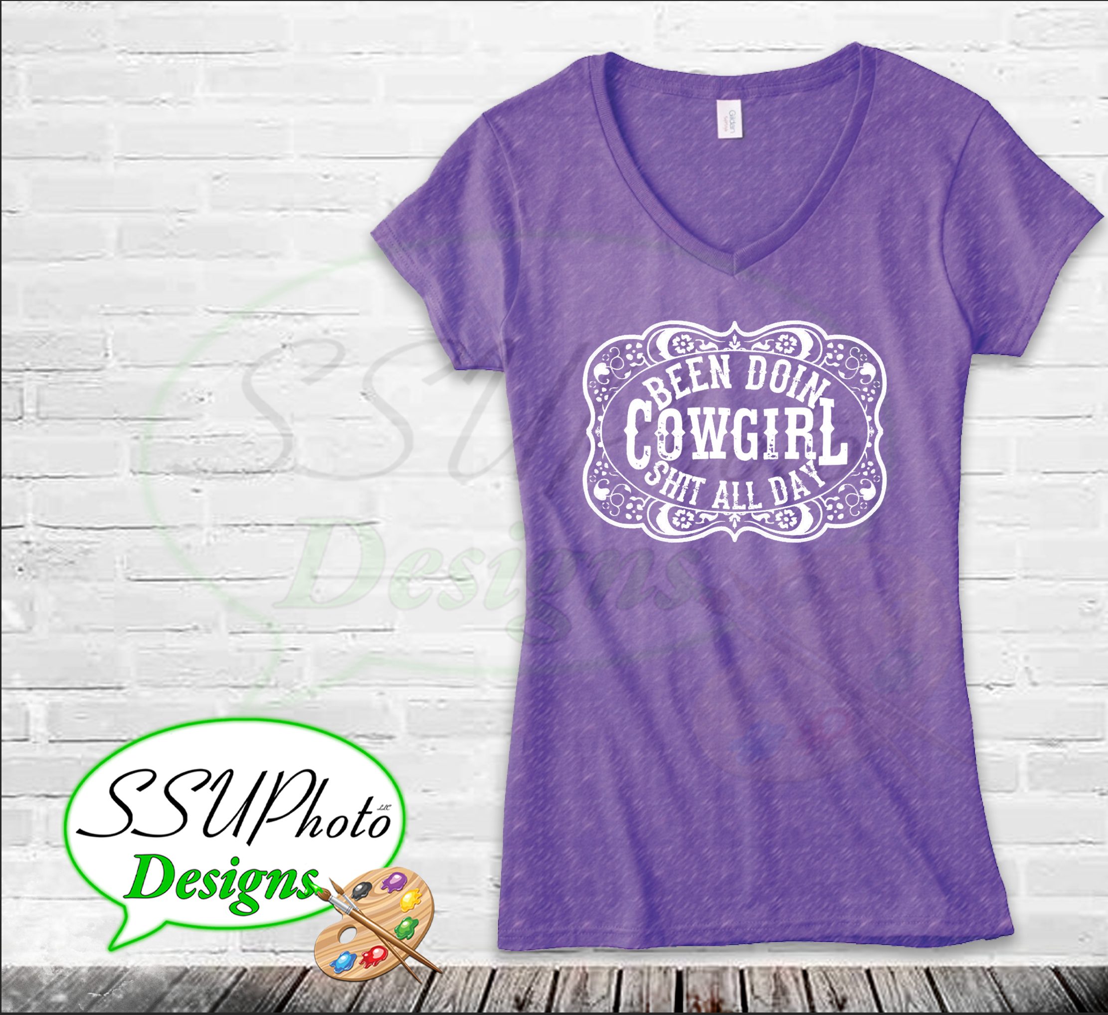 Cowgirl Shit V-neck T-Shirts