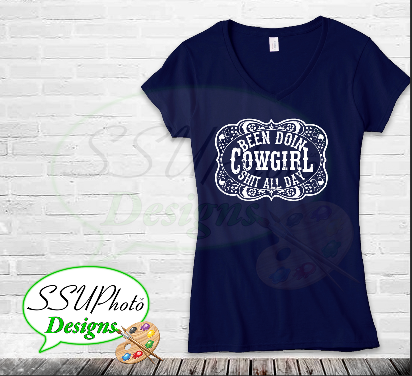 Cowgirl Shit V-neck T-Shirts