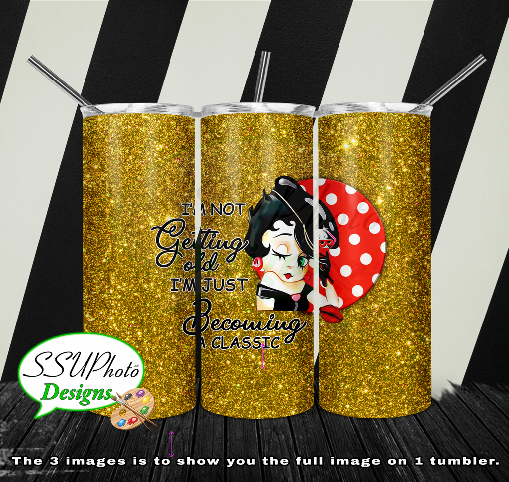 Classic Boop 20 oz and 30oz OZ Skinny TumblerD Digital Design
