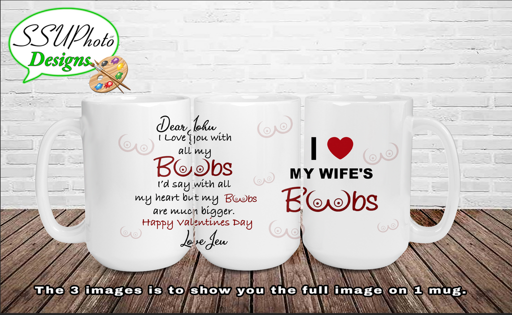My boobs are bigger than my heart Mug