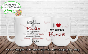 My boobs are bigger than my heart Mug