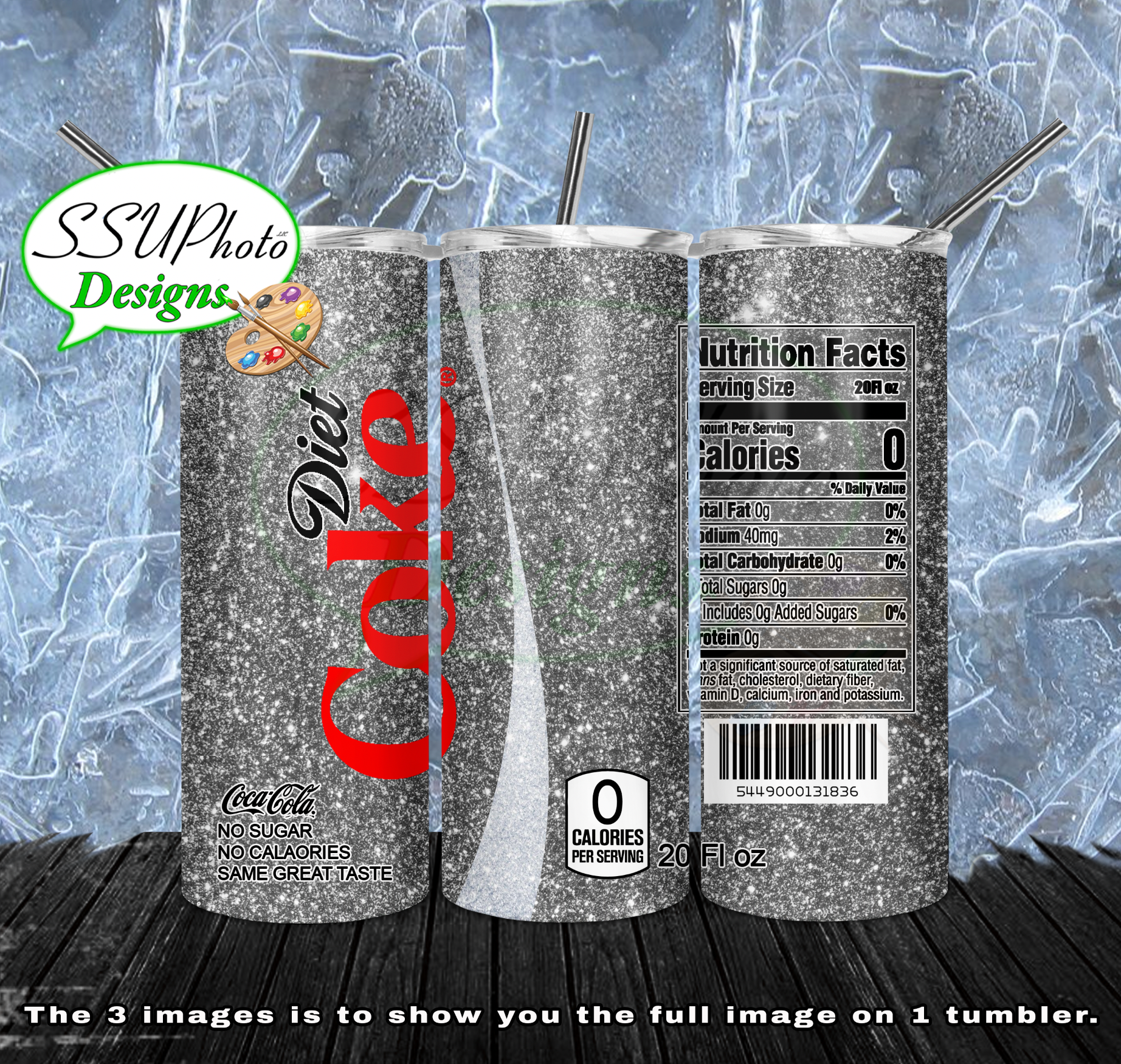 diet cola  20 oz and 30oz OZ Skinny TumblerD Digital Design
