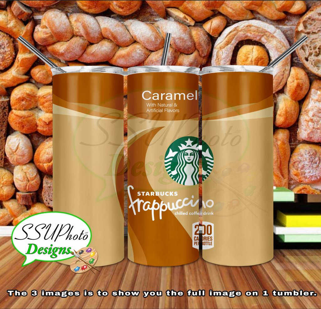 Starbuc Frap Car 20 oz and 30oz OZ Skinny TumblerD Digital Design