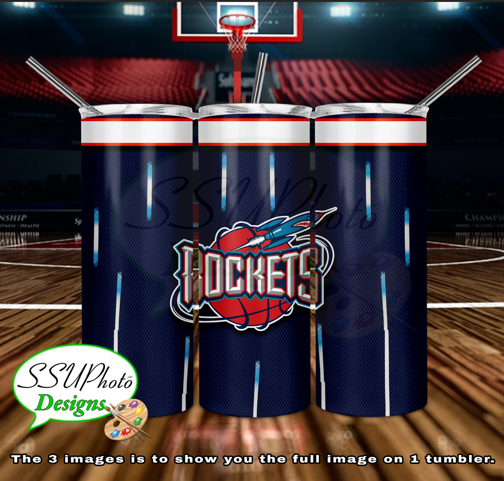 Rocketsjersey 20 oz and 30oz OZ Skinny TumblerD Digital Design