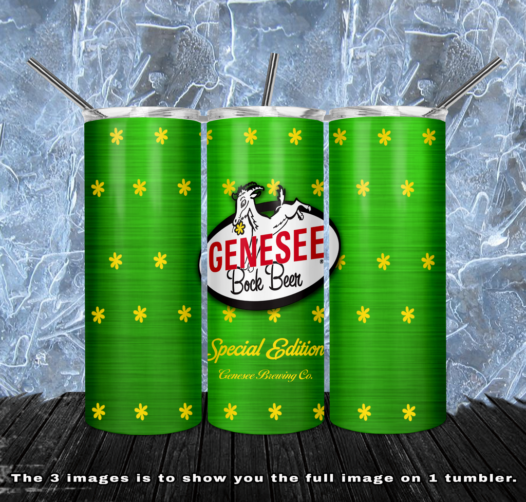 GENESEE Special Edition  20 oz and 30oz OZ Skinny TumblerD Digital Design