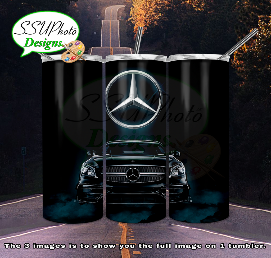 Benz1 20 oz and 30oz OZ Skinny TumblerD Digital Design