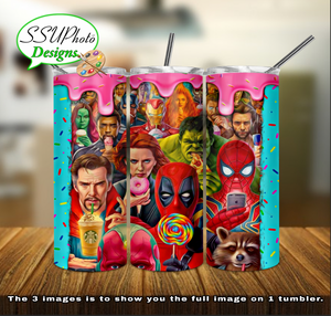 Super Food 20 oz and 30oz OZ Skinny TumblerD Digital Design