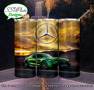 Benz3 20 oz and 30oz OZ Skinny TumblerD Digital Design