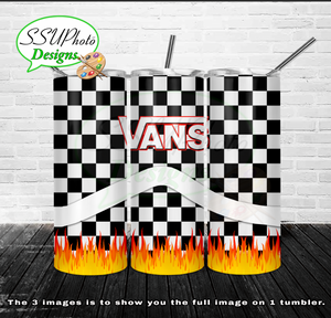 vans checkered 20 oz and 30oz OZ Skinny TumblerD Digital Design
