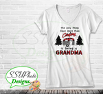 Camping Grandma Design Digital Design