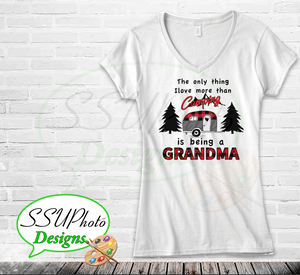 Camping Grandma Design Digital Design