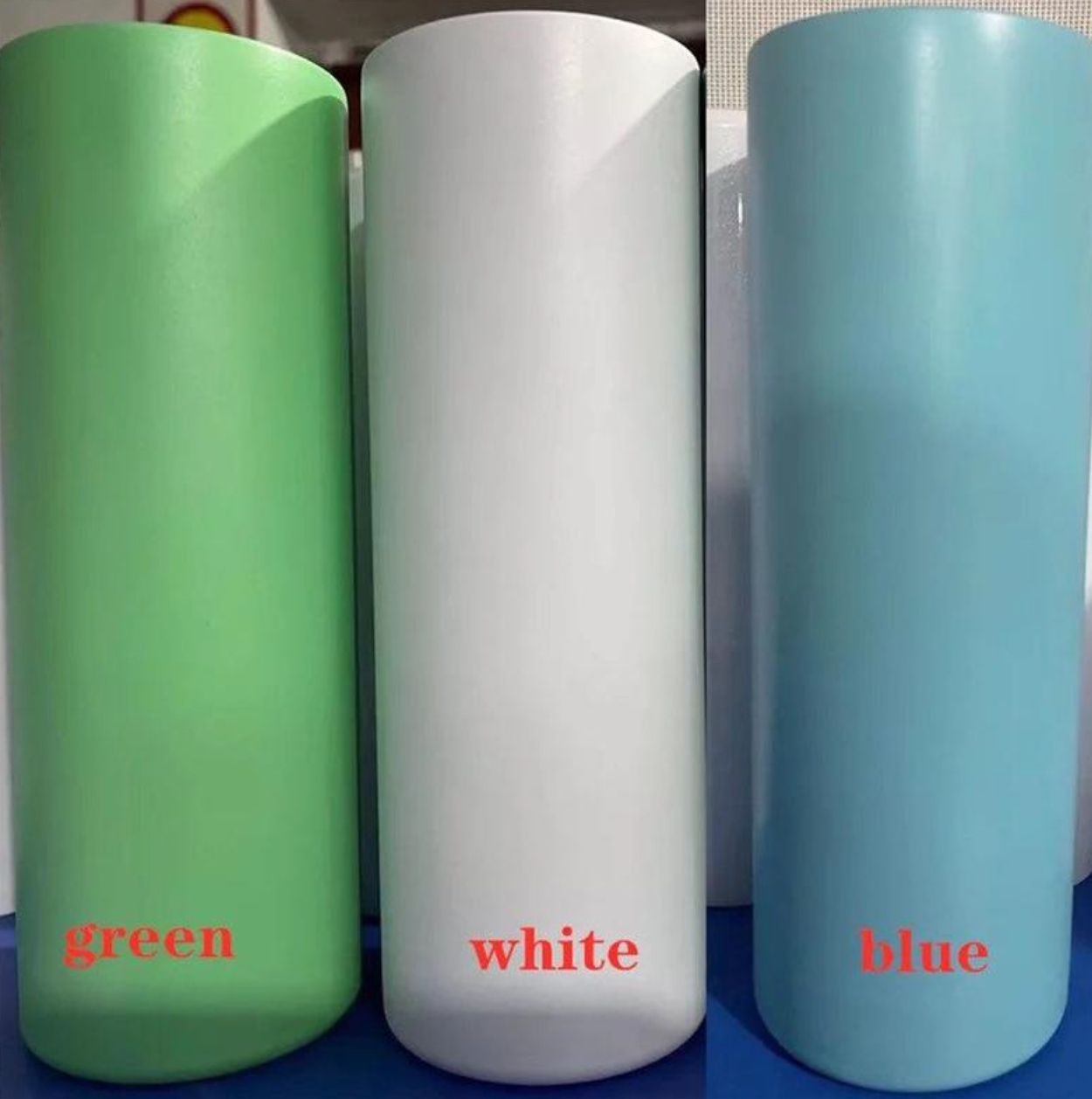 Glow in the Dark Tumblers 20oz Straight Sublimation Tumblers