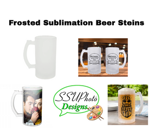 Frosted Sublimation Beer Steins