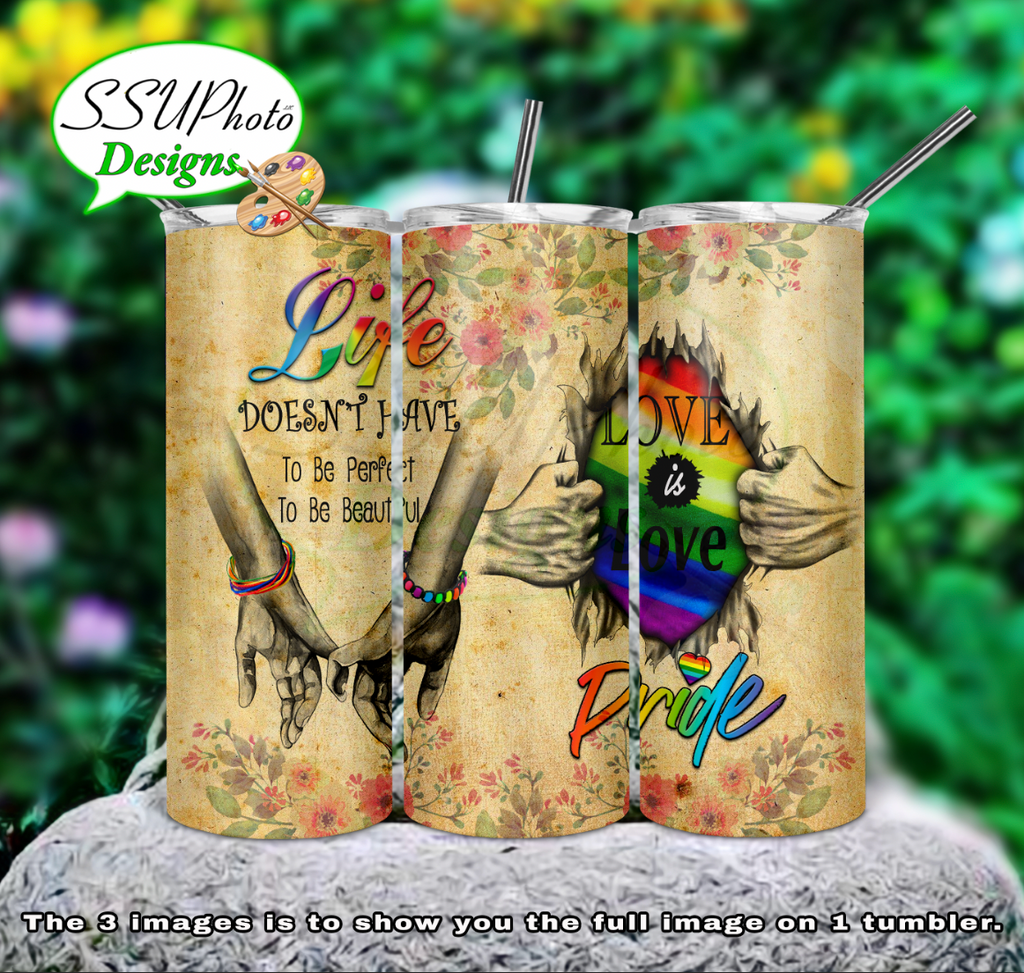 Love is Love 20 oz and 30oz OZ Skinny TumblerD Digital Design