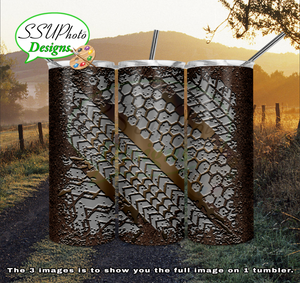 Mud tracks Multiple Colors 20 oz and 30oz OZ Skinny TumblerD Digital Design