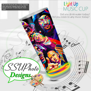Bluetooth Music Sublimation Tumbler 18oz