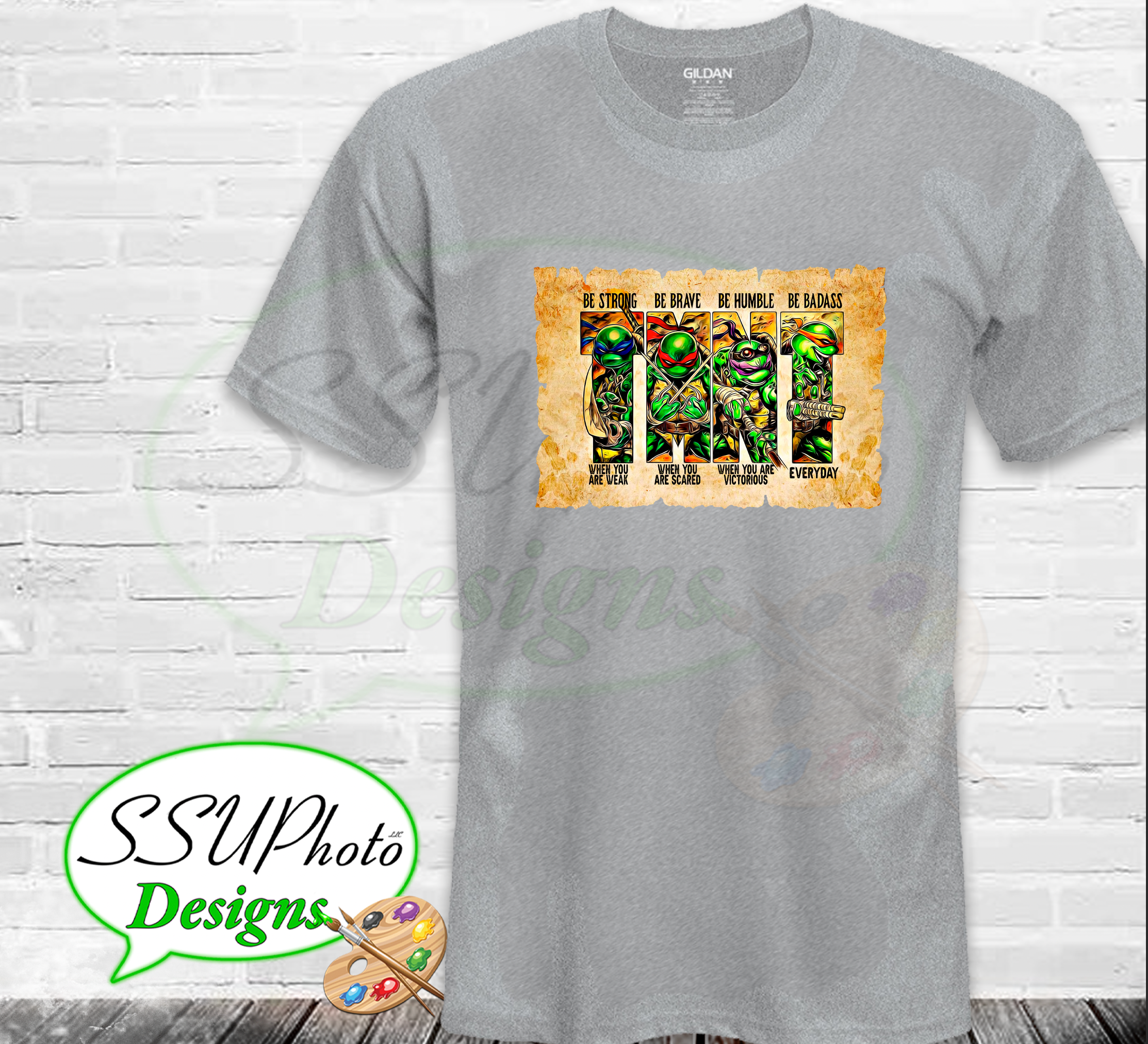 TNMNT Be Strong Shirt Design Digital Design