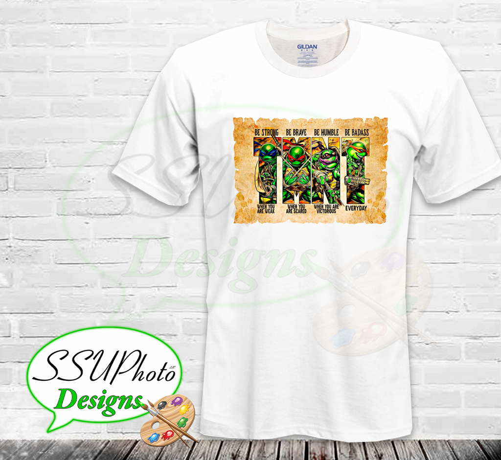 TNMNT Be Strong Shirt Design Digital Design