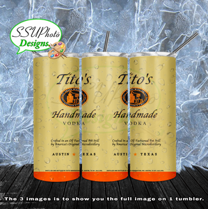 Titos 20 oz and 30oz OZ Skinny TumblerD Digital Design