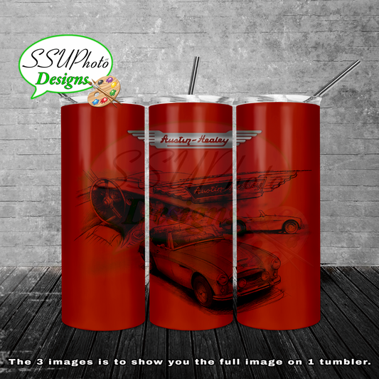 Austin healey Collection 20 oz and 30oz OZ Skinny TumblerD Digital Design