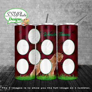 Wheaten Terriers Blank 20 oz and 30oz OZ Skinny TumblerD Digital Design