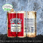 Vintage Bud (clean and rusty) 20 oz and 30oz OZ Skinny TumblerD Digital Design