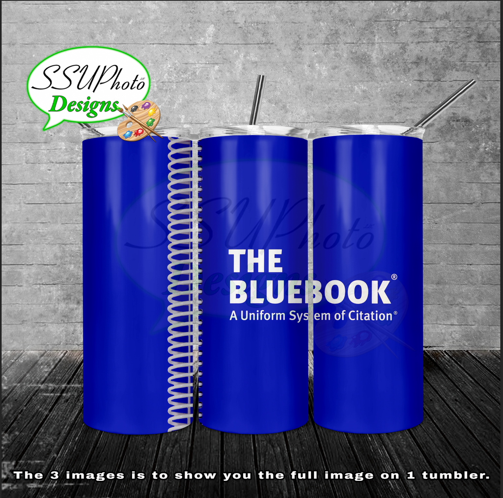 The Blue Book 20 oz and 30oz OZ Skinny TumblerD Digital Design