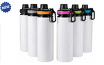 Custom Designed 28 oz Alu Water Bottle Colored Cap