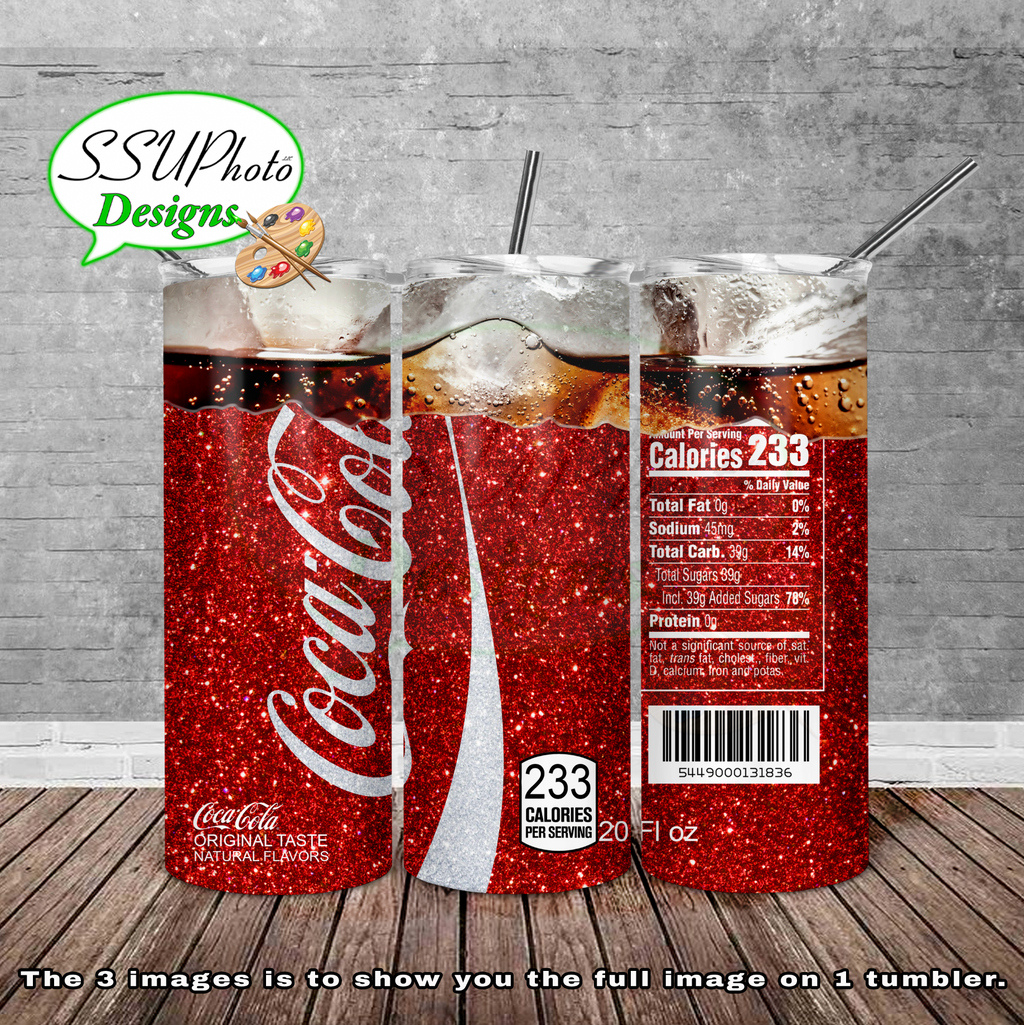 CokeClassic Open 20 oz and 30oz OZ Skinny TumblerD Digital Design