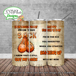 Step Dad Ball Sack  20 oz and 30oz OZ Skinny TumblerD Digital Design