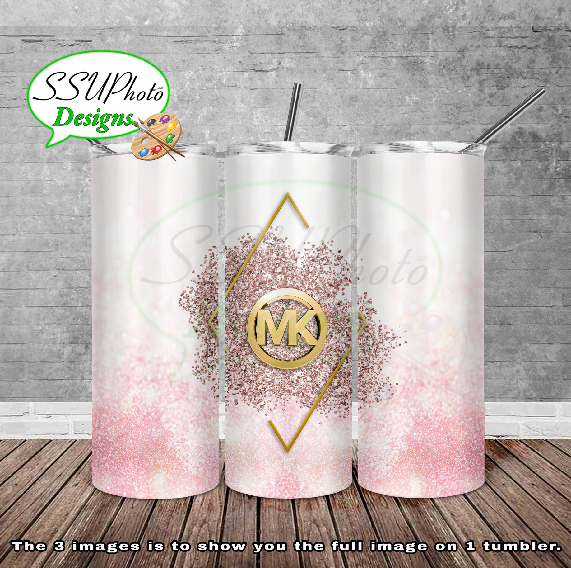 MK Logo Bucket Tumbler 20 oz Sublimation Tumblers – Designs By Lan