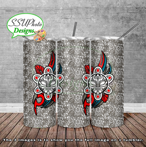 PR tribal sun 20 oz and 30oz OZ Skinny TumblerD Digital Design