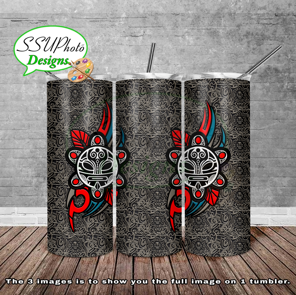 PR tribal sun 20 oz and 30oz OZ Skinny TumblerD Digital Design