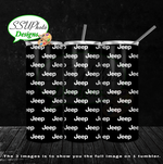 Jeeplogo for Glow 20 oz Skinny TumblerD Digital Design