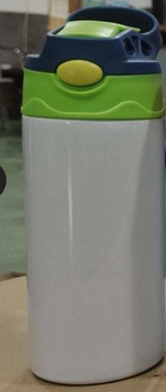 12oz sublimation blank Kids  Sippy Cups colored top with popup lid