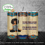 Yoga Girls Sage & Hood 20 oz 30oz and BT gen2 Skinny TumblerD Digital Design