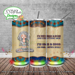 Yoga Girls Sage & Hood 20 oz 30oz and BT gen2 Skinny TumblerD Digital Design