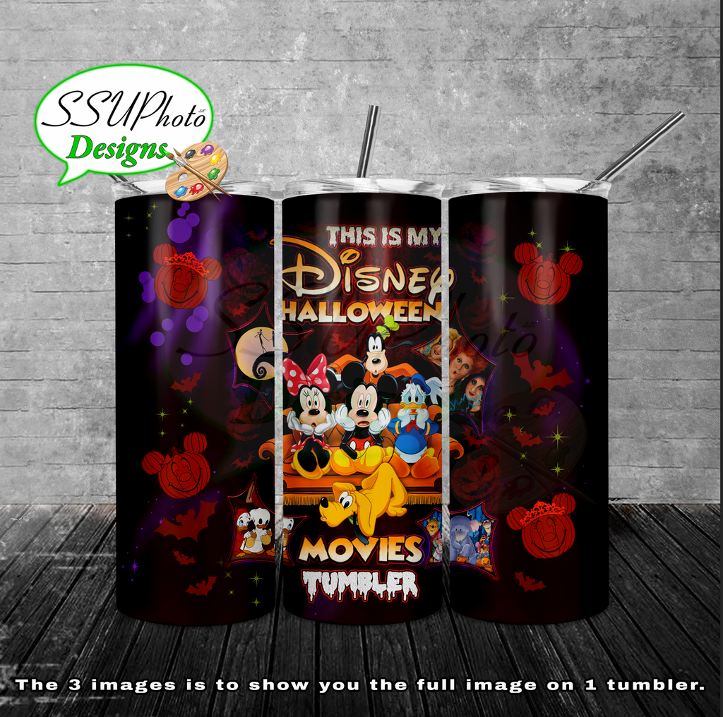 My Dhalloween Movie Tumbler  20 oz 30oz and BT gen2 Skinny TumblerD Digital Design