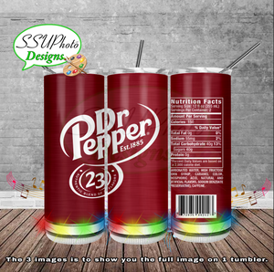 DrpepReg 20 oz 30oz and BT gen2 Skinny TumblerD Digital Design